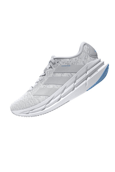 adidas Adistar 4 Whtzeromtgloblu Women's White Road Running Shoes Women's Road Running