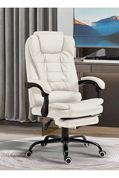 VariFurnx Ergonomic Office Desk Computer Chair PU Leather Swivel High-Back Reclining Chair Home Gaming Chair