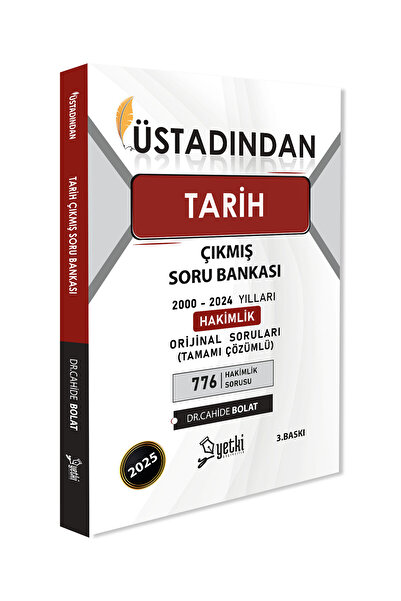 Yetki Yayıncılık ÜSTADINDAN TARİH ÇIKMIŞ SORU BANKASI 2025