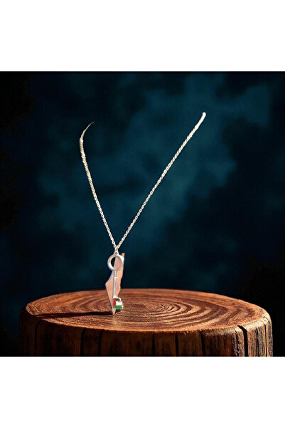 GOOG DESIGN Palestine Map Key Model Special Design Steel Necklace