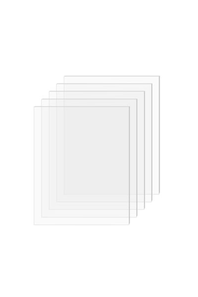 SimbaLux ألواح أكريليك شفافة من زجاج شبكي 8×10 بوصة، سمك 0.08 بوصة (2 مم)، مجموعة من 5 قطع من