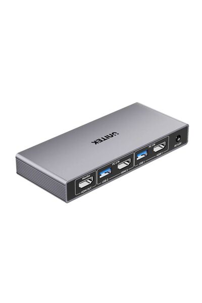 Unitek HDMI KVM Switch 5Gbps, 4K@60Hz, Space Grey | V1309A