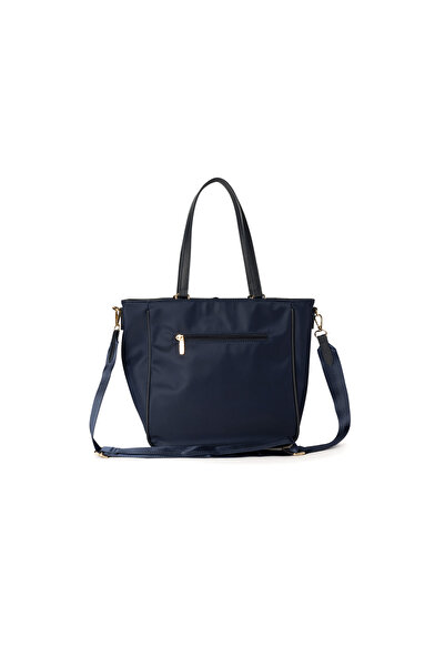BATA Embossed Front Pocket Tote Bag with Detachable Strap