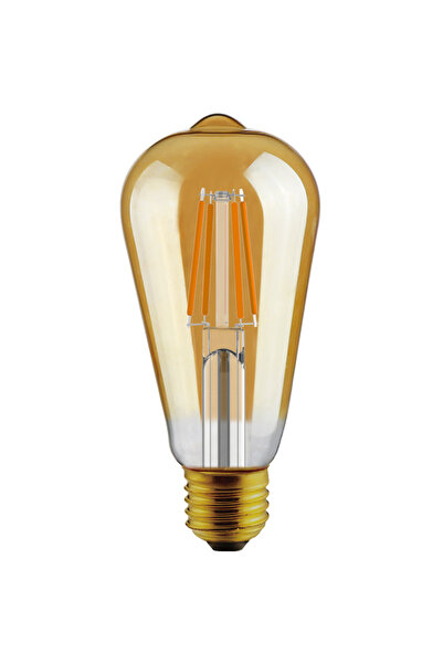 K2 KES632 COB Flamanlı LED Ampul 6W E27 Gün Işığı Dimmer Uyumlu Dekoratif Lamba