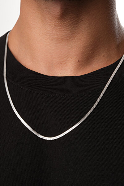 ByFlorya Jewelry سلسلة رجالية إيطالية من الفولاذ 3 مم لا تفقد لونها