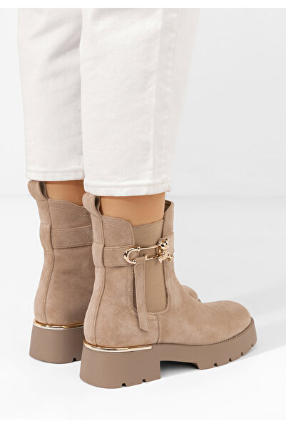 B T Shoes Ghete de damă Latashia kaki