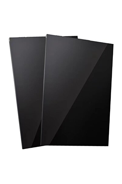 Slasa لوح أكريليك أسود مقاس A3 - 42 سم × 29 سم، سمك 2 مم، عبوة من قطعتين