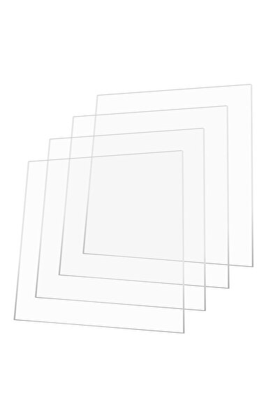 Slasa ألواح أكريليك بيجمول شفافة من زجاج شبكي بليكسي جلاس بسمك 3 مم، 12 بوصة × 12 بوصة، عبوة من 4 قطع