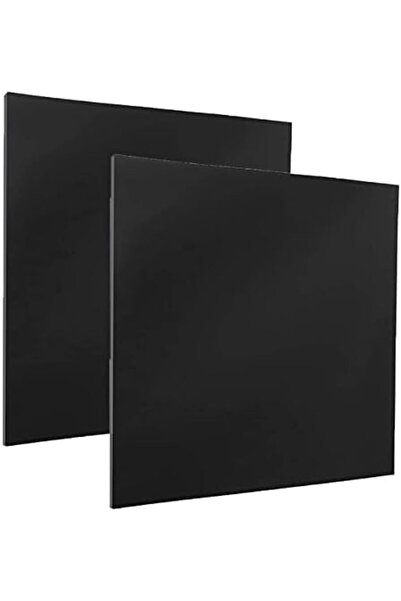 DRERIO صفائح بلاستيكية مرنة من مادة ABS، قطعتان - لون أسود، 30×30 سم، سمك 3 مم، للأعمال اليدوية والمنزلية