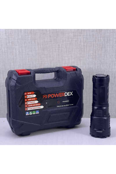 powerdex PD-13800 60W 6000 Lümen Profesyonel Avcı Feneri