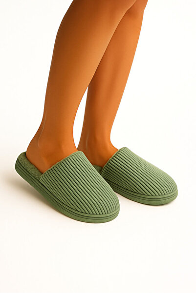 Deniz Terlik Дамски меки плюшени зимни домашни пантофи с неплъзгаща се и безш...