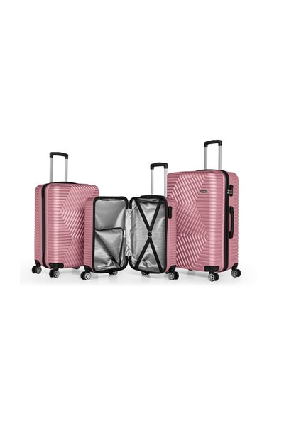 Bezubi Complete set of 3 suitcases for vacation, POLO