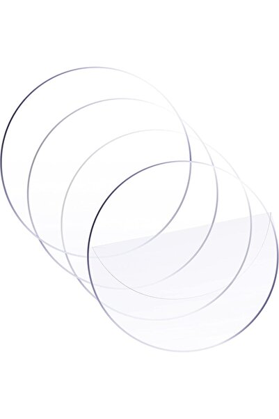 Slasa ألواح أكريليك شفافة من - 12 قرصًا دائريًا من زجاج شبكي، سمك 1/16، قطعتان متينتان، سهلة التركيب