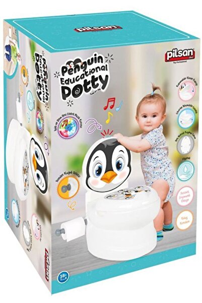 PİLSAN Educational Potty with Musical Function Penguin