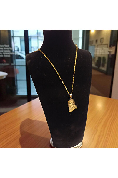 GOOG DESIGN Palestine-Palestine Map and Key Model Special Design Necklace