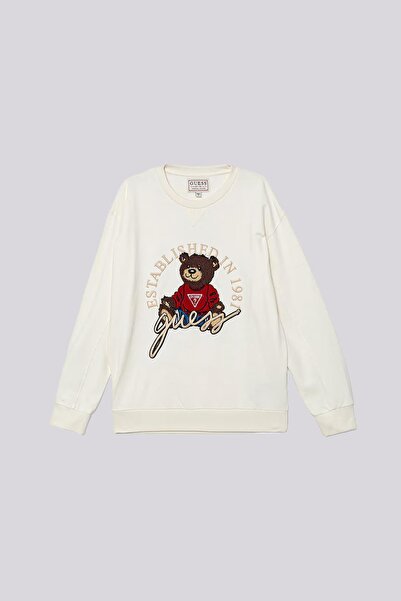 Guess Λευκό φούτερ για κορίτσια BG Store