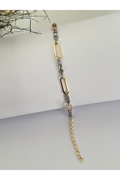 mibrillo سوار أنيق من حجر الباجيت الفاخر مع سلسلة مشبك ورق
