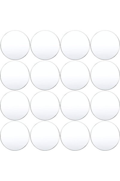 Slasa صفائح أكريليك دائرية شفافة 3 مم - عبوة من 16 قطعة (القطر: 3 بوصات)