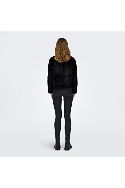 ONLY Γυναικείο μαύρο φλις μπουφάν Vida Life (15295423-B)