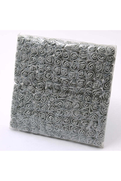 tuhafiyecimiz 144 Adet Tüllü Lateks Gül Gri