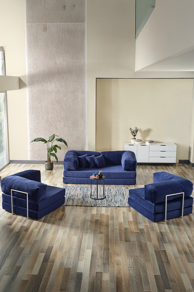 Evdemo Legom Avanos Aktivite Koltuğu Yatak Olabilen Çok Amaçlı Kanepe Koltuk Takımı Mavi