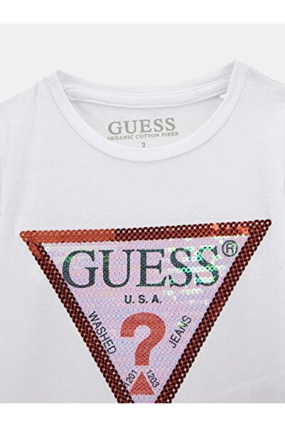 Guess Μπλουζάκι Jersey για κορίτσια με κανονική εφαρμογή