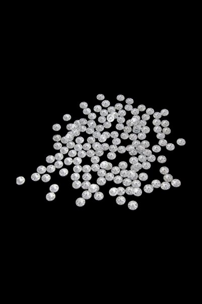 Serhat Aksesuar ve El İşçilik حجر مرصع بنمط خط دائري فضي مقاس 10 مم (150 قطعة)