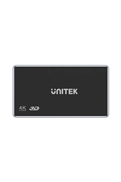 Unitek موزع HDMI بدقة 4K، 1×4، 4K، 30 هرتز، UHD، ثلاثي الأبعاد، Dolby DTS، رمادي فضائي | V1109A