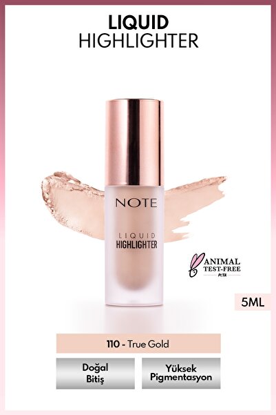 NOTE Liquid Highlighter Nemlendirici Etkili Likit Aydınlatıcı - 110 True Gold