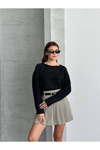 ZF BUTİK Women's Short Premium Fabric Knitwear Sweater