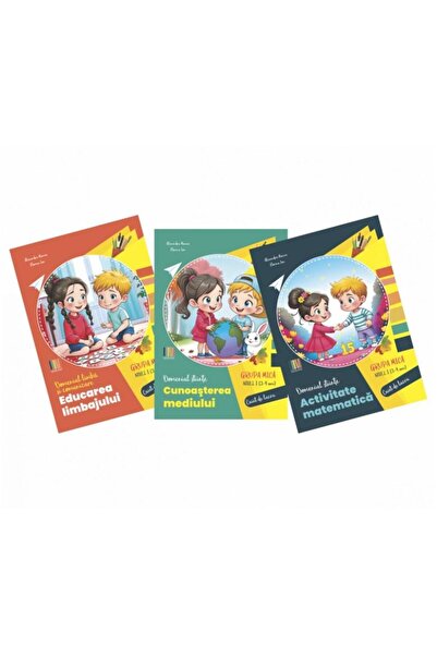 Editura Delta Cart Educational Set 3 Carti Gradinita nivel 3-4 ani: 1. Educar...