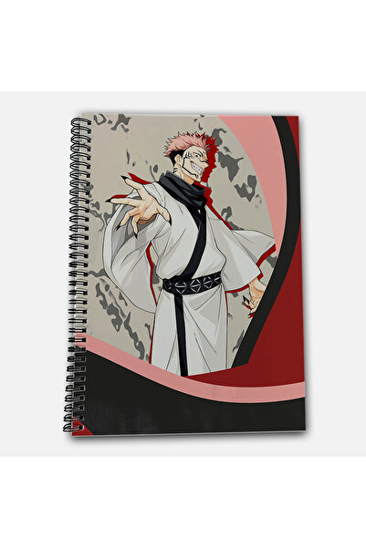 Define Moyas Jujutsu Kaisen Sukuna Striped A4 School Notebook 72 Sheets Model 3