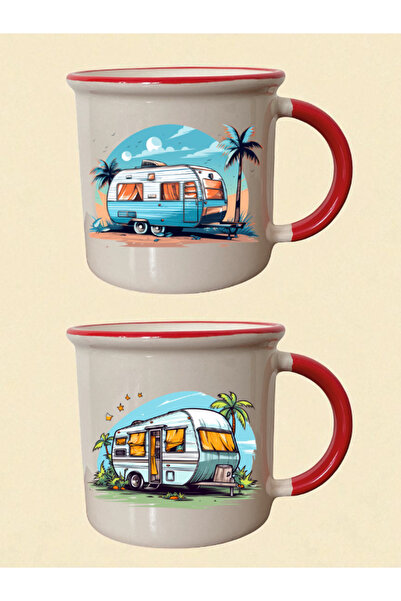 lili hediyelik Caravan Mouth Red Cup - Gift for Boyfriend, Birthday Gift for ...