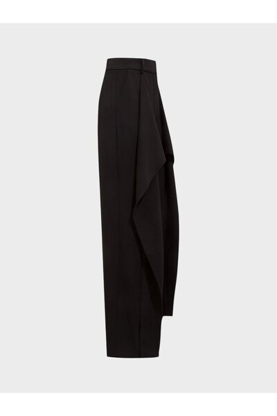 RİVUS Front Slit Detail Design Trousers - Black