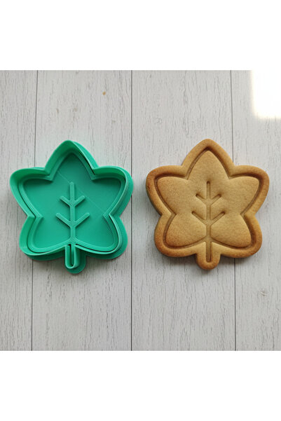 Düvencioğlu قالب بسكويت على شكل ورقة القيقب، آمن للطعام، بتصميم خريفي، ورقة م...