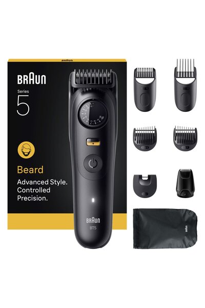 Braun Aparat de tuns barba seria 5 BT5560, Lamă ultra-ascuțită, Accesorii: 5 ...