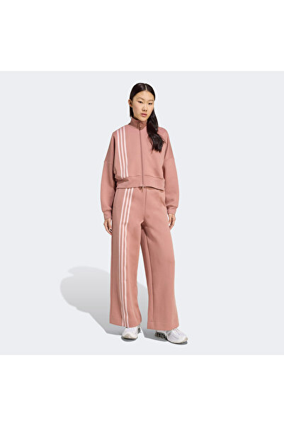 adidas 3 Stripes Zipup Women's Brown Sweatshirt