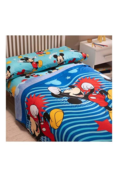 Mickey Mouse Bed linen set, 4 pieces, mattress cover 160x200 cm, bed sheet 240x280 cm, 2 pillowcases 50x70 cm