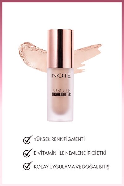 NOTE Liquid Highlighter Nemlendirici Etkili Likit Aydınlatıcı - 110 True Gold