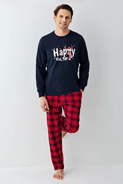 Rolypoly New Year Themed, Father & Son Pajama Set, (Sold Separately), 100% Cotton, Long Sleeve, Plaid