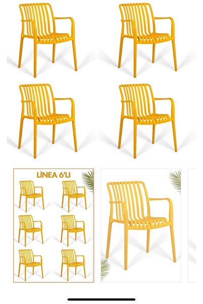 SERMER PAZARLAMA 6 lı set paris kafe bahçe restorant otel sandalyesi