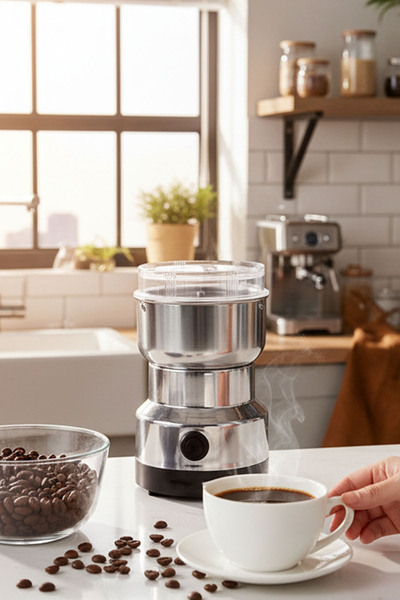 TechnoStation Portatif Tasarım Kahve Çekirdeği Öğütücü Değirmen Pratik Kahve ...
