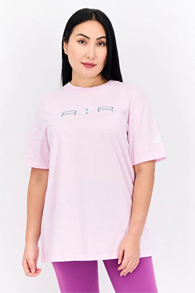 Nike Спортивний одяг Air Boyfriend з коротким рукавом Pembe Kadın T-shirt