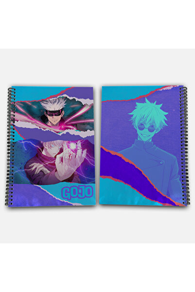 Define Moyas Jujutsu Kaisen Satoru Gojo Unlined A4 School Notebook 72 Sheets Model 2