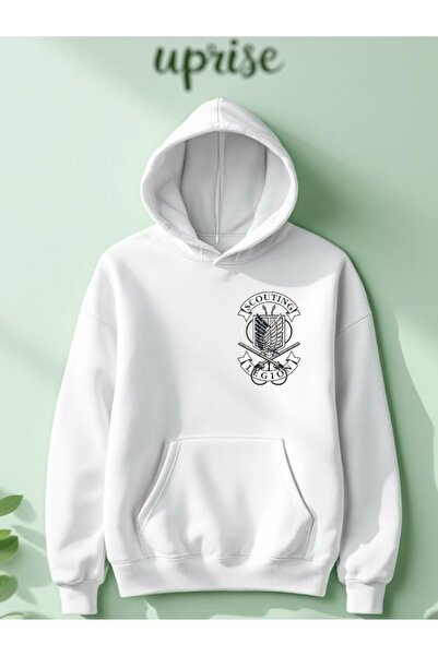 Vordevia Hanorac Attack On Titan Scouting Legion cu imprimeu din bumbac cu 3 ...