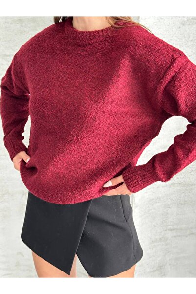 ZF BUTİK Women's Crew Neck Knitwear Sweater
