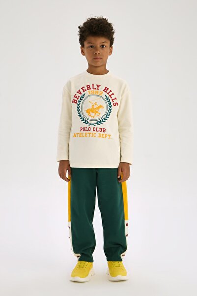 Beverly Hills Polo Club BG Store Erkek Çocuk Ekru Tshirt