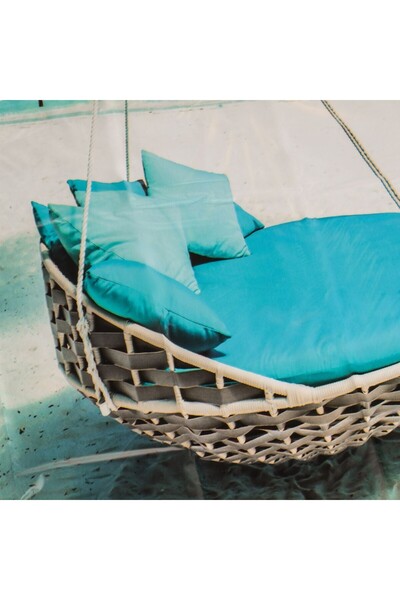 OEM Shower Curtain, Beach with Palm Tree Design, PEVA, Multicolor, 180x180cm