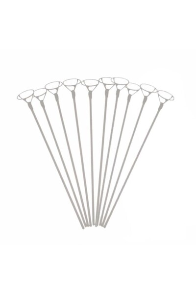 SDX Market Set de 10 bețe cu rozete transparente 42 cm