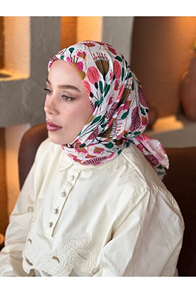 Modakaşmir Flowers Desen Bambu Eşarp